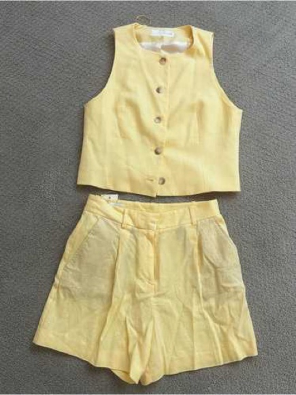 Zara Linen Vest and Shorts (set)